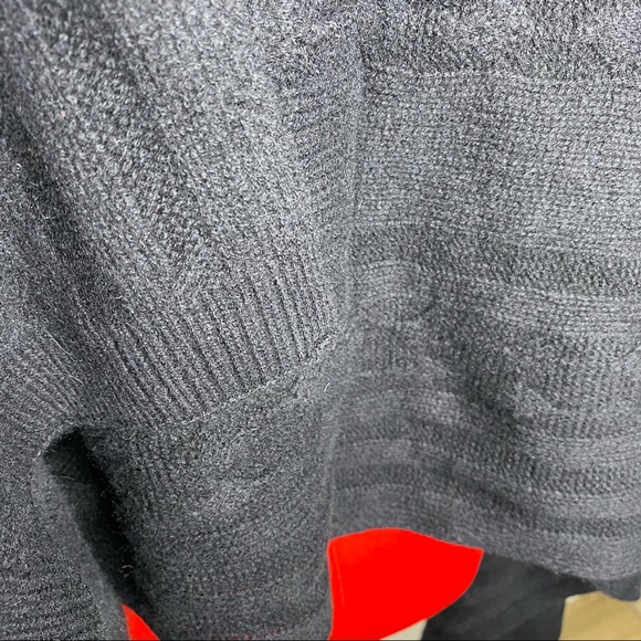 NWT Halogen 100% cashmere scarf wrap black - Picture 7 of 8